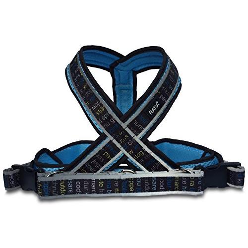 トップカニス Topcanis×Ratia メッシュ エイト・ワイ ハーネス スカイブルー 80サイ...