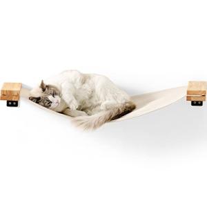 FUKUMARU 猫用壁掛け式ハンモック ロングサイズ 90cm キャットウォーク 猫用 猫用橋 猫用ハンモック 猫用ソファ 猫用家具 睡眠 遊び｜tamari-do
