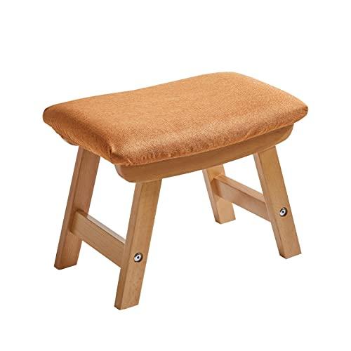 Aibiju スツール 木製 足置き台 椅子 デスク下 オットマン 天然木 フットスツール 靴交換低...