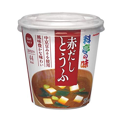 マルコメカップ料亭の味赤だしとうふ即席味噌汁1食×6個