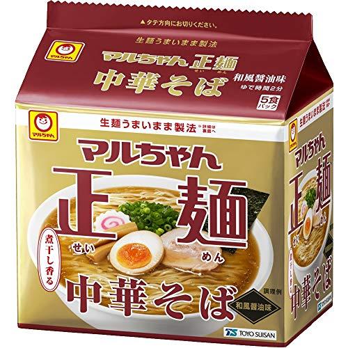 マルちゃん マルちゃん正麺 中華そば 和風醤油 5食パック(105gX5P) ×6個