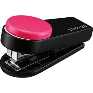 マックス MAX 携帯用ホッチキス カラーギミック 10枚とじ ピンク HD-10XS/P