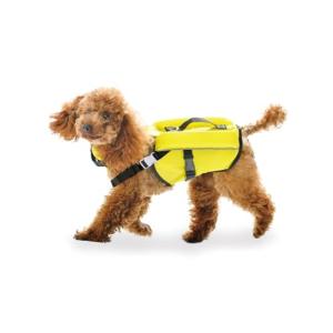PFI(ピーファイ) 犬用 フローティングベスト ライフジャケット SSサイズ レモン 日本製 Wフロート構造 ペット用品 小型犬 水遊び プー