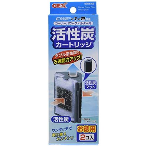 ジェックス GEX AQUA FILTER コーナーパワーフィルター用活性炭カートリッジ 活性炭+ハ...