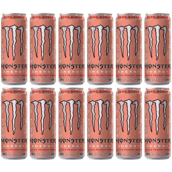 アサヒ飲料モンスターウルトラピーチーキーン355ml×12本エナジードリンク0カロリー
