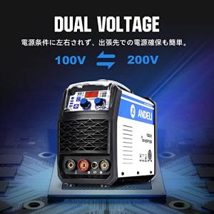 ANDELI 半自動溶接機 120AノンガスM...の詳細画像1