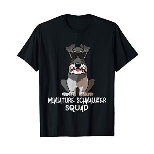 クールなミニチュアシュナウザーの分隊犬LOVE-R Tシャツ