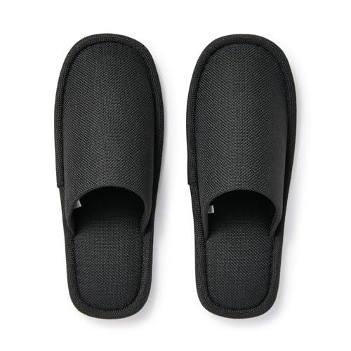 無印良品 洗える左右のないスリッパ ・M/23.5~25cm用・黒 84770227