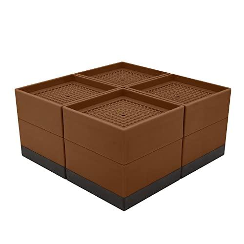 Umelee 洗濯機かさ上げ台 7.4cmかさあげ 机 テーブル 脚 継ぎ足し 洗濯機置台 防振ゴム...