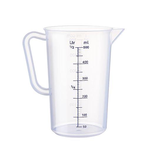 エムテートリマツ MTI ポリプロメジャーカップ 0.5L ポリプロピレン製だからこわれにくい 耐熱...