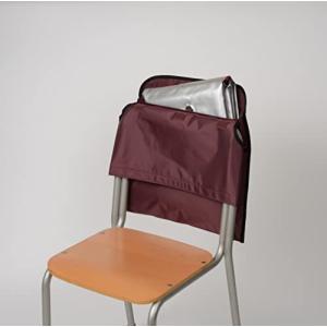 背もたれ式防災頭巾用ポケット付カバー ワインレッド 約34×42ｃｍ 90054