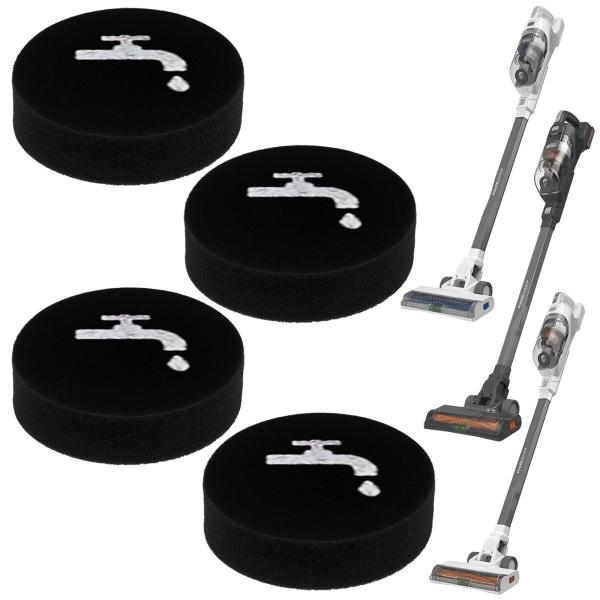 Aolleteau フォームフィルター 4個パック BLACK+DECKER POWERSERIES...