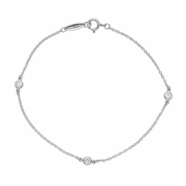 TIFFANY&amp;Co. ティファニー ダイヤモンド(0.15ct) バイザヤード ブレスレット 18...