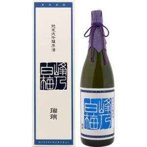 峰乃白梅 純米吟醸原酒　瑠璃 1800ml