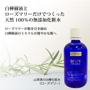 無添加 ローズマリー化粧水 - 白樺化粧水（ローズマリー）100mlケミカルallフリー 国産オーガニックの先駆者ハーブ研究所山澤清水不使用 界面活性剤不使用｜オーガニック無添加 魂の商材屋