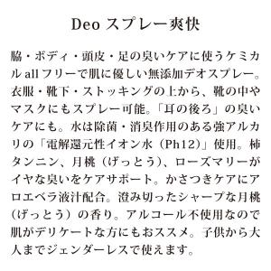 DEOスプレー爽快100ml 無添加 デオ制汗...の詳細画像1