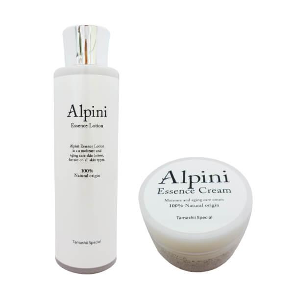 無添加 珠玉の月桃化粧品セット アルピニエッセンスローション150ml＋アルピニエッセンスクリーム5...