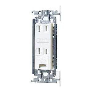 埋込アースターミナル付ダブルコンセント 金属枠付き ホワイト WTF1532WK パナソニック コス...