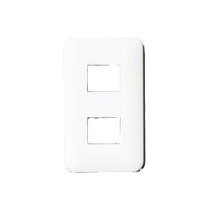 10枚入り ラウンドコンセントプレート 2個用 WTF7002W パナソニック コスモシリーズワイド...