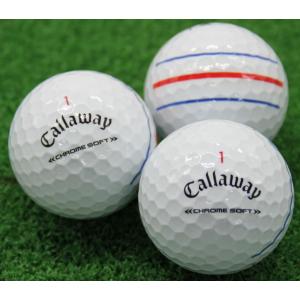 ABランク キャロウェイ Callaway CHROME SOFT トリプル・トラック ホワイト 2022年モデル 30個 球手箱 ロストボール｜tamatebako-ball