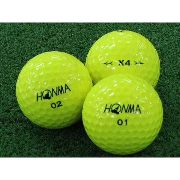 ABランク ホンマ HONMA X4 イエロー 2019年モデル 20個 球手箱 ロストボール