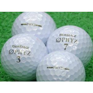 ロストボール Aランク  ロゴあり ツアーステージ PHYZ 2011年モデル パールホワイト 20個セット｜tamatebako-golf