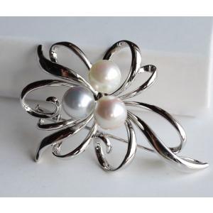 パール ブローチ 大珠10mm アコヤ本真珠 伊勢志摩産 レディス