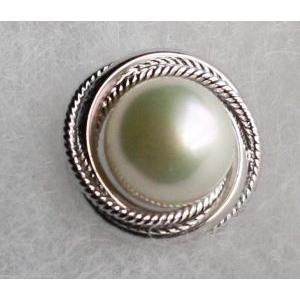 パール リング 7-7.5mm アコヤ真珠 指輪 シルバー925 ジルコニア付 3