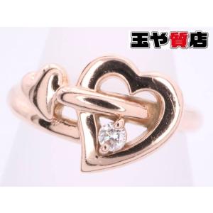 4℃（ヨンドシー） ハート ピンキーリング 指輪 ダイヤモンド ピンク
