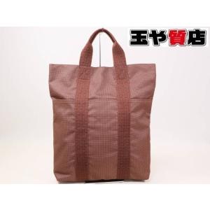 HERMES（エルメス） トートバッグ 美品 エールラインMM グレー 黒