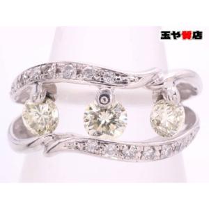 CELINE（セリーヌ） ダイヤ0.02ct デザイン リング9号 pt900 プラチナ