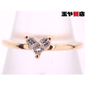 4℃（ヨンドシー） ハート ピンキーリング 指輪 ダイヤモンド ピンク