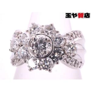 翁淳 ダイヤ0.59ct デザインリング12号 pt900 プラチナ : 親切な 玉や 