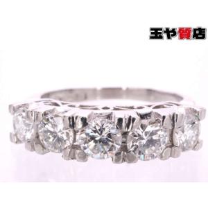 CELINE（セリーヌ） ダイヤ0.02ct デザイン リング9号 pt900 プラチナ