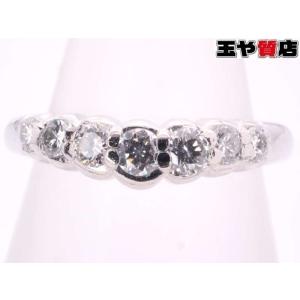 ケイウノ特注プラチナリング15号 K.uno（ケイウノ） ダイヤ 0.032ct リーフ ブライダル プラチナ リング