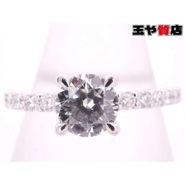 美品 ダイヤ0.50ct ダイヤ0.55ct リング 9.5号 pt900 プラチナ カラーG,VS...