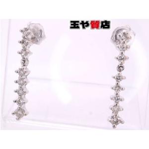 TASAKI（タサキ） 美品 田崎真珠 パール6.8ミリ ダイヤ0.01ctx2 ピアス