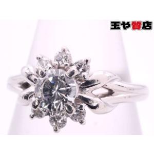 CELINE（セリーヌ） ダイヤ0.02ct デザイン リング9号 pt900 プラチナ