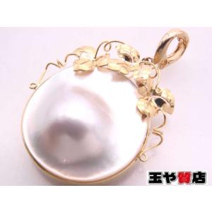 美品 天皇陛下 御即位大礼記念 鳳凰 マベパール 約13ミリ ダイヤ 0.03