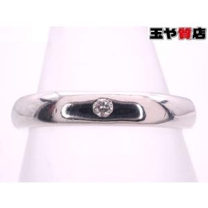 MIKIMOTO（ミキモト） 美品 ダイヤ 0.03ct 甲丸 リング 11号 pt950