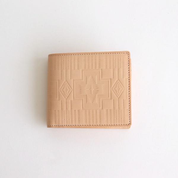 エンダースキーマ Pendleton - half folded wallet #natural/H...
