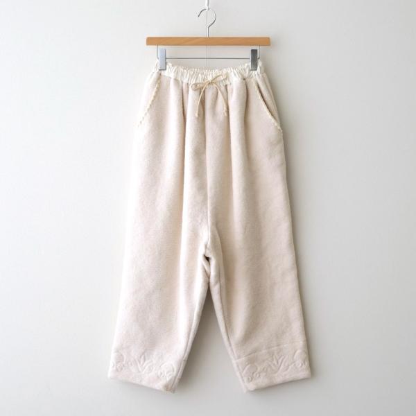 ザ ラストフラワーオブジアフタヌーン 幻の花 Embroidery pants #milk [TLF...