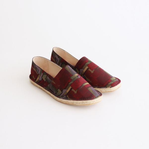 エンダースキーマ JUTE SLIPPER #ABSTRACT BURGUNDY [ol-s-jut...