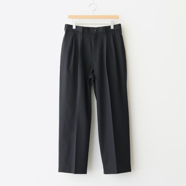 マーカウェア CLASSIC FIT DOUBLE PLEATED TROUSERS #BLACK ...
