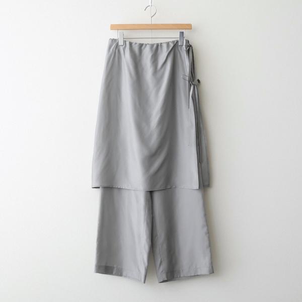 アンスクリア Cupro Layered Pants #GREY [I26SS-PT186] レディ...