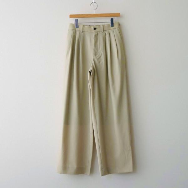 マーカウェア TRIPLE PLEATED WIDE TROUSERS #BEIGE [A26A15...