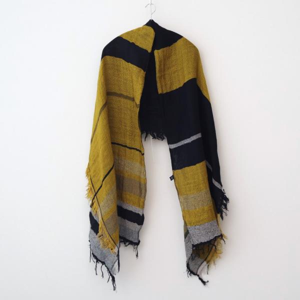 タマキニイメ roots shawl MIDDLE #E [YE-BK-1375] ONE ユニセッ...