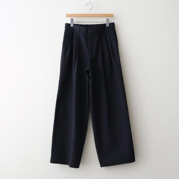 マーカウェア TRIPLE PLEATED WIDE TROUSERS #NAVY [A26A93P...