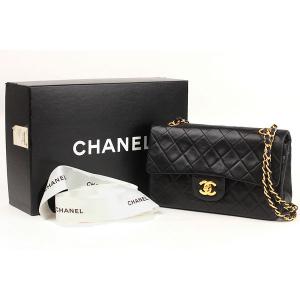 CHANEL シャネル Wフラップチェーンショルダーバッグ A01113 ラムスキン ブラック レッド マトラッセ 11771｜tamaya78