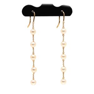 タサキ バランス ア ファイン パール K18YG イエローゴールド ピアス